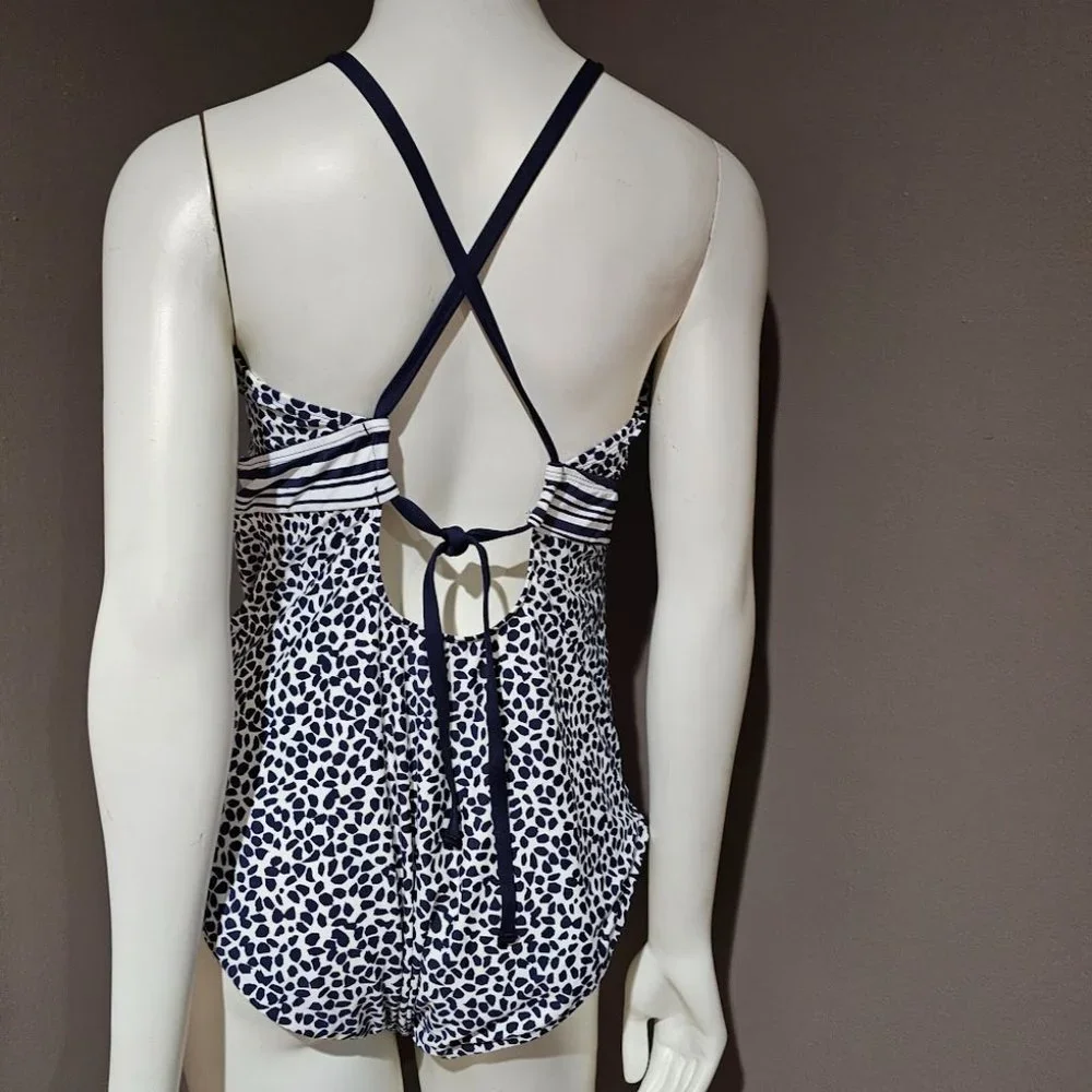 La Blanca Apulia Mio High Neck One-Piece Swimsuit Size 16W - Picture 4 of 10